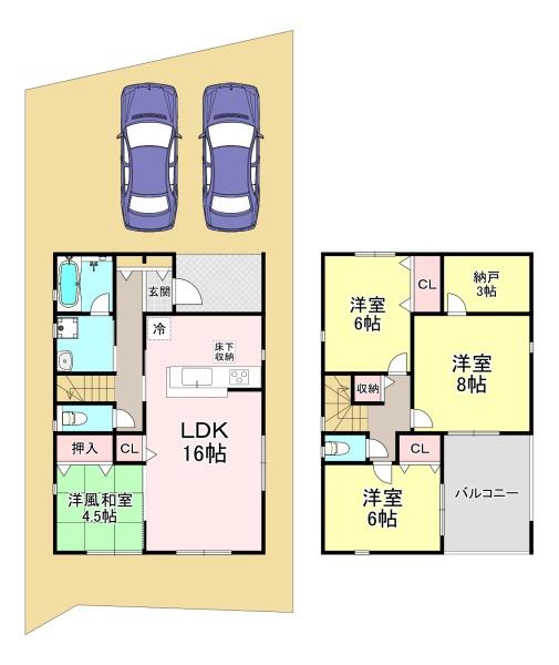 河合町川合第1　2号棟　新築戸建