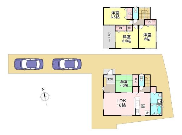 生駒郡第7斑鳩町龍田西　2号棟