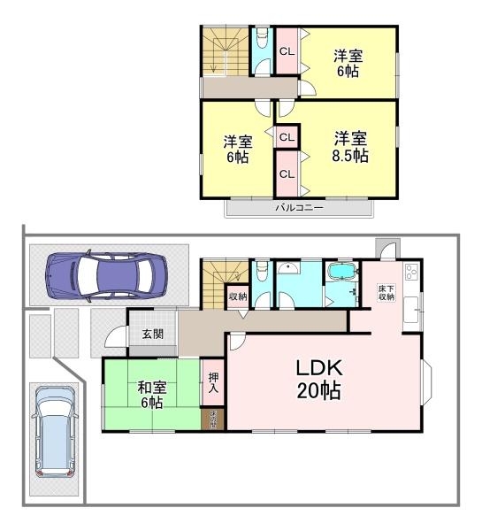 香芝市西真美２丁目の中古一戸建て