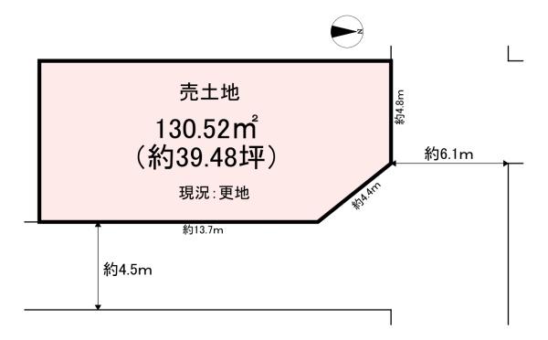 橿原市小綱町　売土地