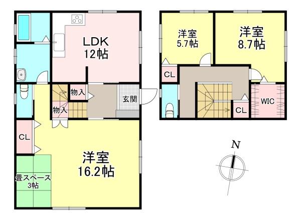 北葛城郡上牧町松里園１丁目の中古一戸建て