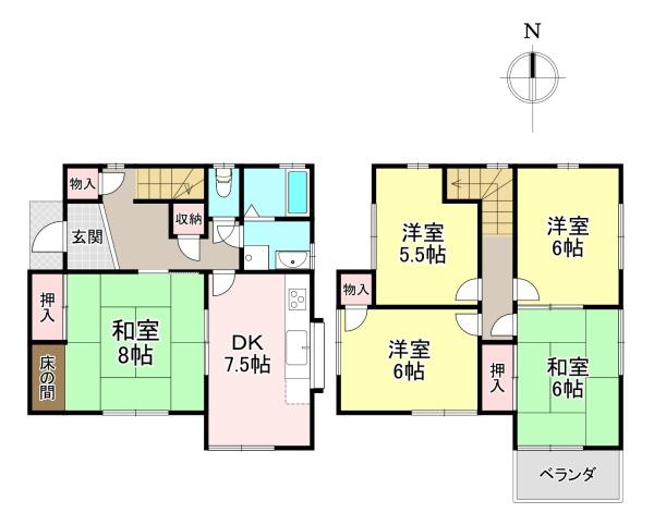 生駒郡斑鳩町小吉田2丁目　中古戸建
