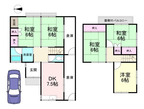 橿原市出合町　中古戸建