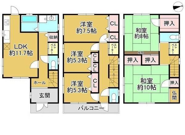 堺市北区金岡町の中古一戸建