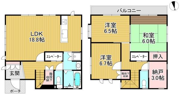 堺市堺区南三国ヶ丘町３丁の中古一戸建