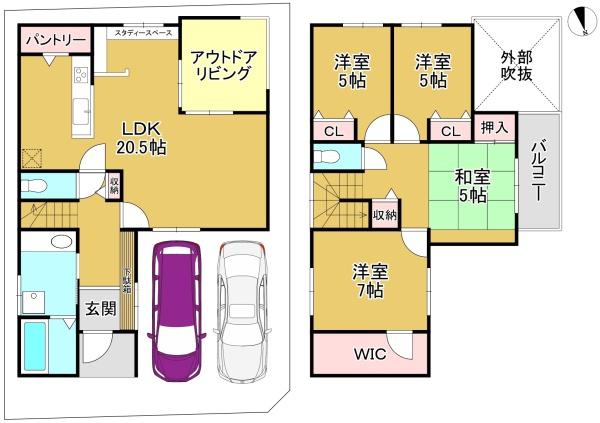 堺市西区浜寺諏訪森町中１丁の新築一戸建
