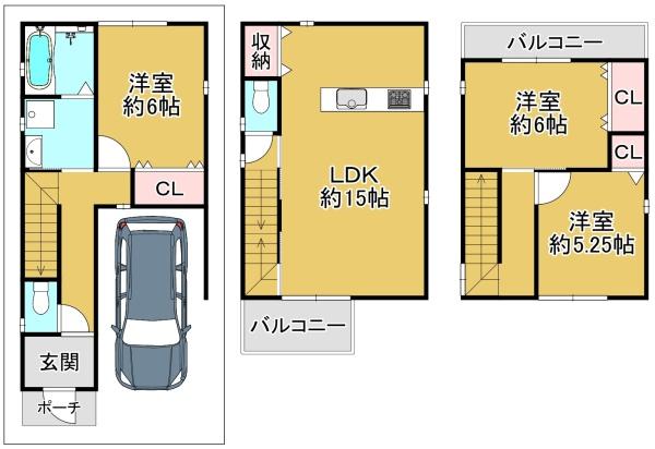 堺市西区草部の新築一戸建