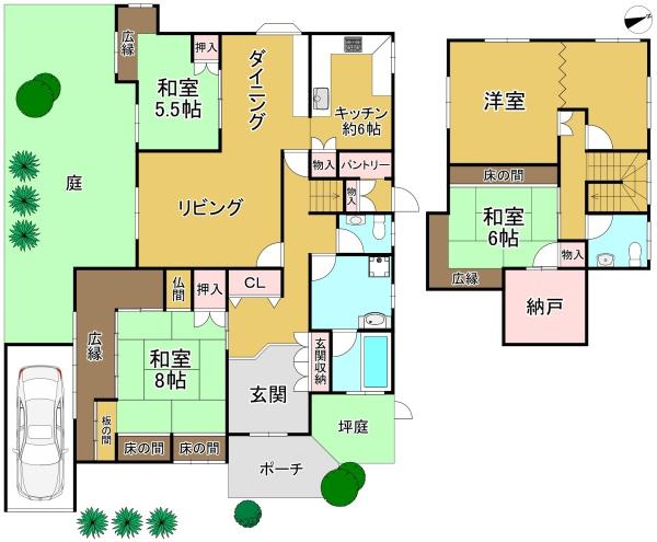 堺市南区竹城台４丁の中古一戸建