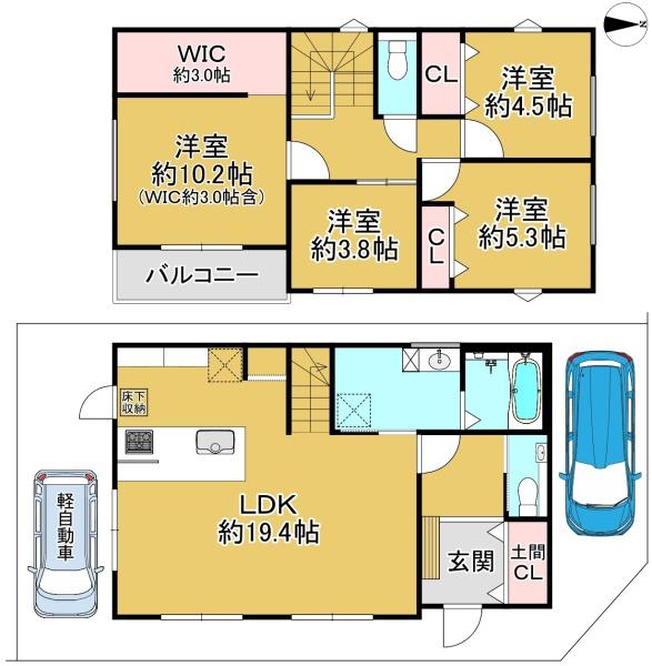 松原市天美北３丁目の新築一戸建