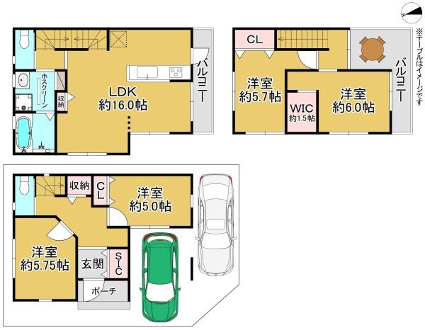 堺市堺区山本町５丁の新築一戸建