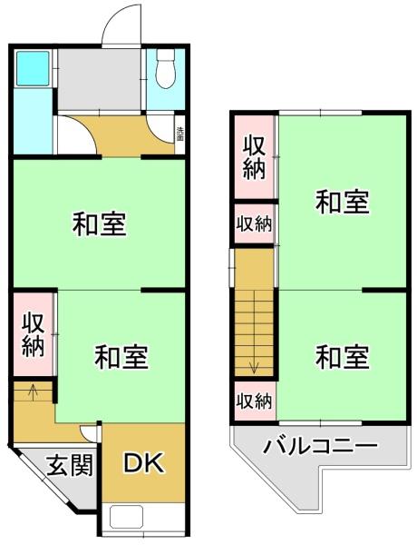 堺市東区引野町３丁の中古テラスハウス