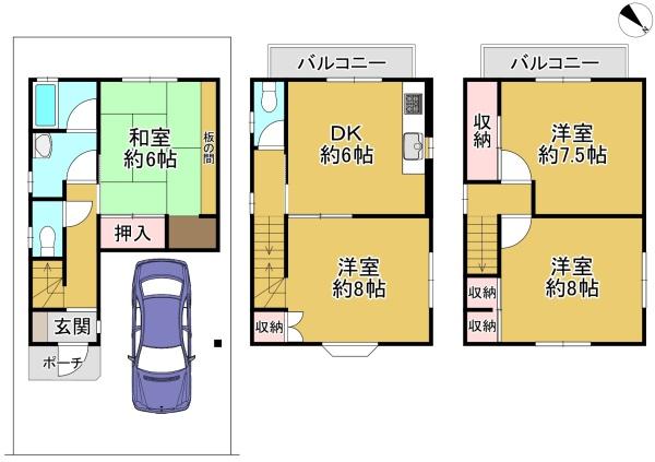 堺市西区浜寺石津町中３丁の中古一戸建
