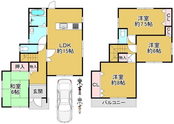 堺市西区上の中古一戸建