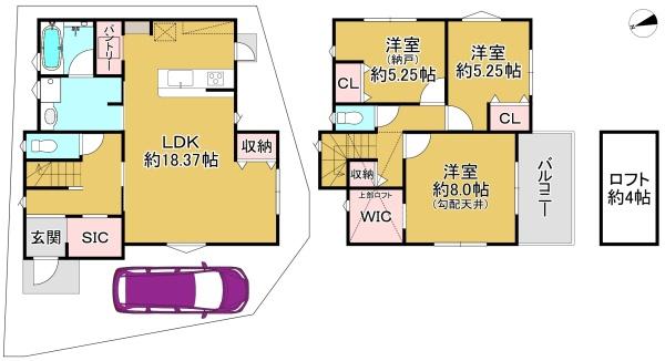 松原市新堂３丁目の中古一戸建