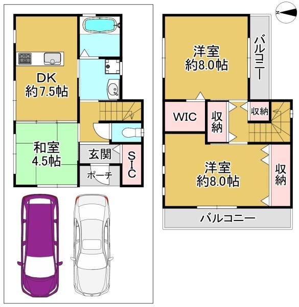 堺市西区浜寺諏訪森町中１丁の中古一戸建