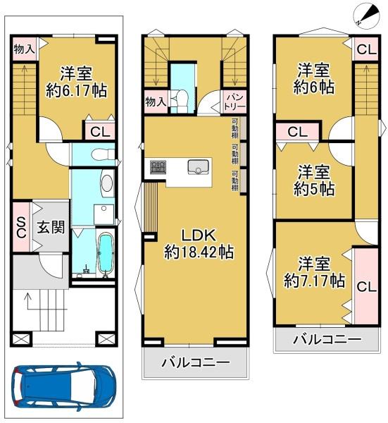 堺市堺区材木町東４丁の新築一戸建