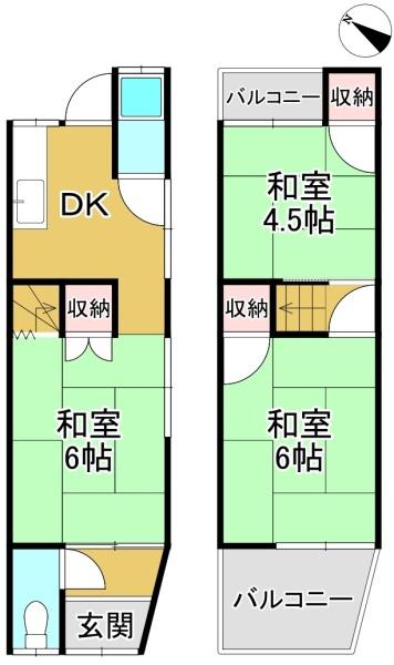 高石市綾園６丁目の中古テラスハウス