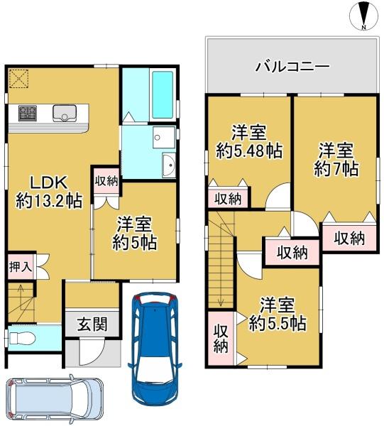 堺市東区日置荘原寺町の中古一戸建