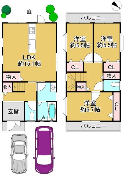 堺市西区浜寺船尾町東３丁の中古一戸建て