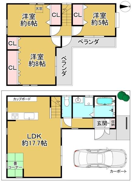 松原市天美南１丁目の中古一戸建て