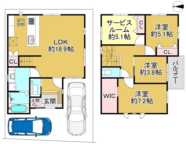 堺市堺区旭ヶ丘北町３丁の新築一戸建