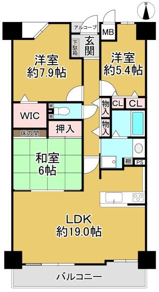 ファミールハイツなかもず(間取り)