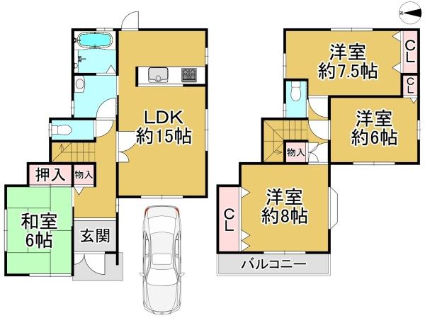 堺市西区上の中古一戸建て