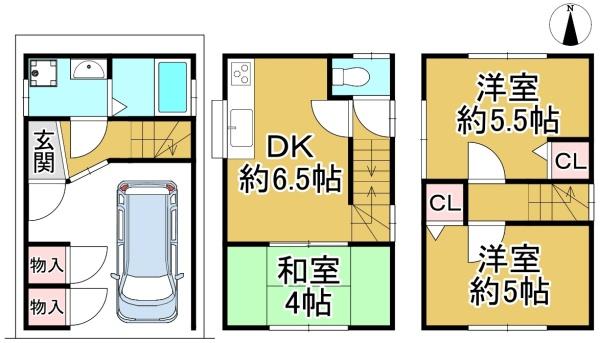 堺市東区北野田の中古一戸建