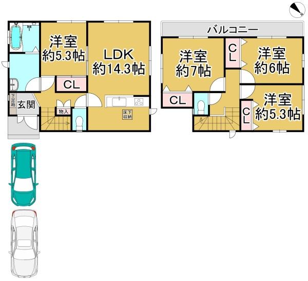 堺市堺区旭ヶ丘北町２丁の中古一戸建