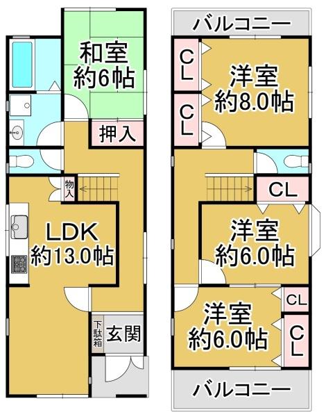 堺市中区深井北町の中古一戸建