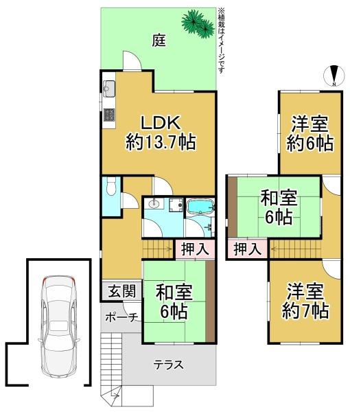 堺市南区高倉台４丁の中古一戸建