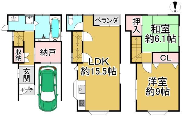 堺市東区日置荘北町２丁の中古一戸建