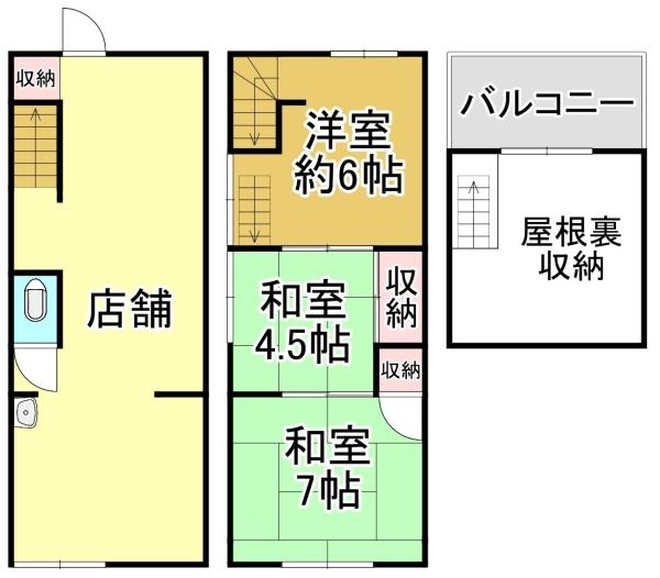 岸和田市下池田町３丁目の店舗付住宅