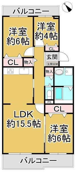 寺門和気団地2号棟