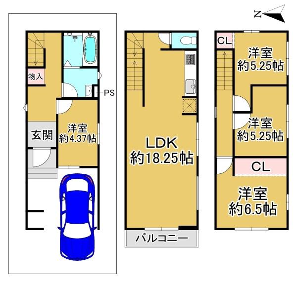 堺市堺区石津町3丁の新築一戸建