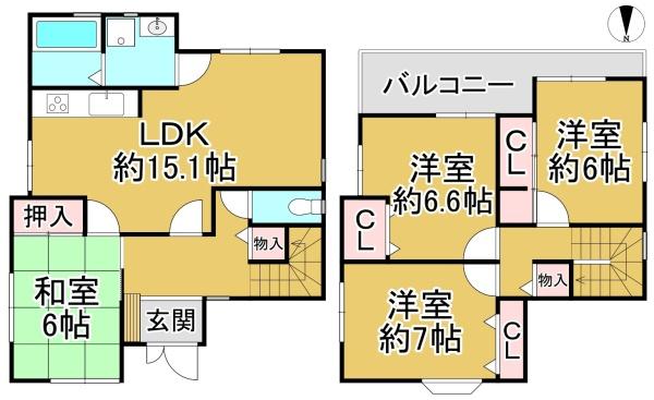 堺市北区金岡町の中古一戸建
