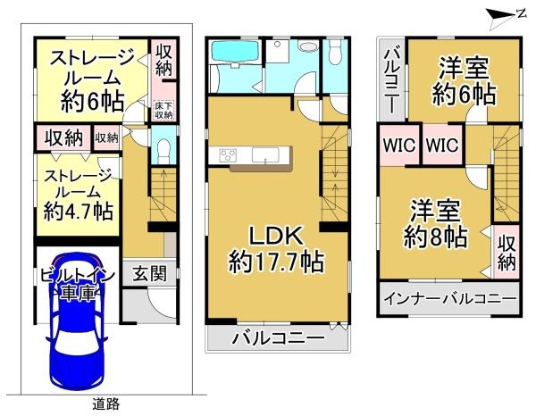堺市堺区石津町3丁の新築一戸建