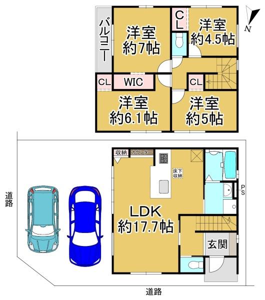 松原市松ケ丘4丁目 1号棟