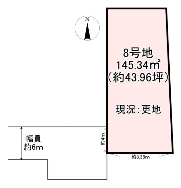 桜井市西之宮　8号地　売土地