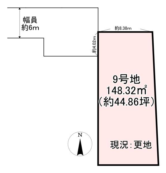 桜井市西之宮　9号地　売土地