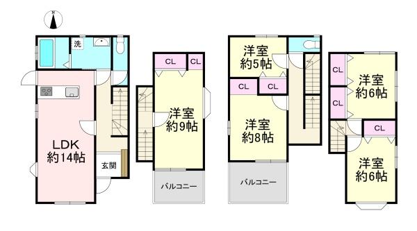 橿原市新口町　中古戸建