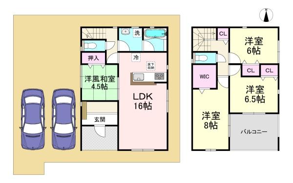 三宅町伴堂第6　2号棟　新築戸建