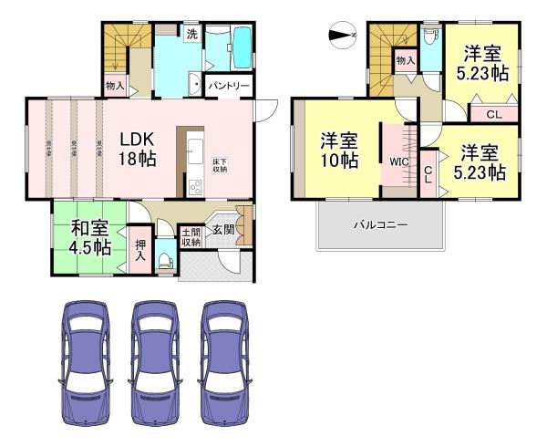 桜井市大字粟殿　4号地　新築戸建