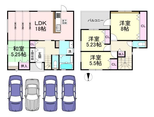 天理市田部町　2号棟　新築戸建