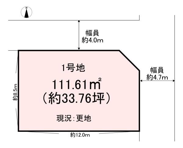 橿原市雲梯町　1号地　売土地