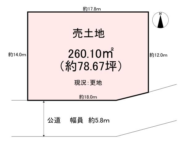 宇陀市榛原榛見が丘１丁目　売土地