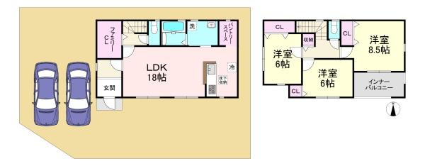 橿原市膳夫町　1号棟　新築戸建