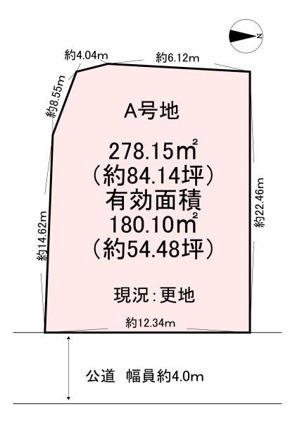 桜井市大字河西　A号地　売土地