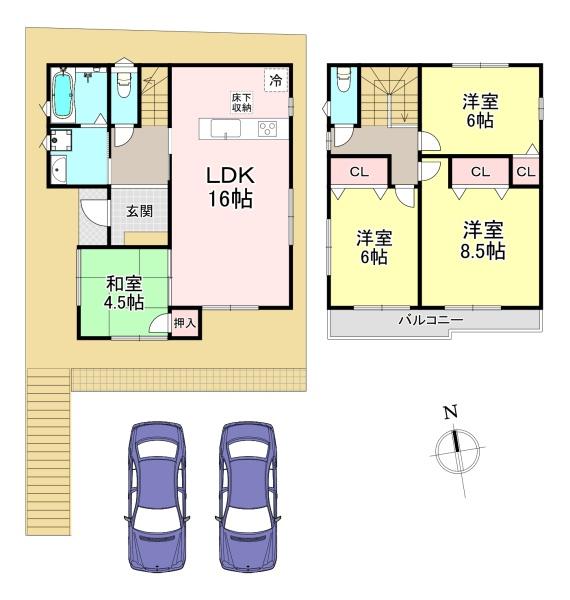 河合町池部3丁目1号地　(未入居)