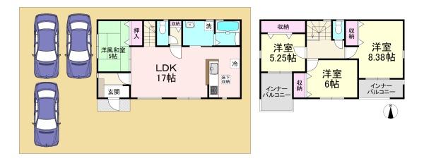 川西町結崎18期　2号棟　新築戸建